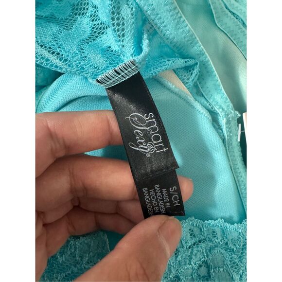 Smart & Sexy Lace Bralette Turquoise Blue Size Small - Picture 6 of 8